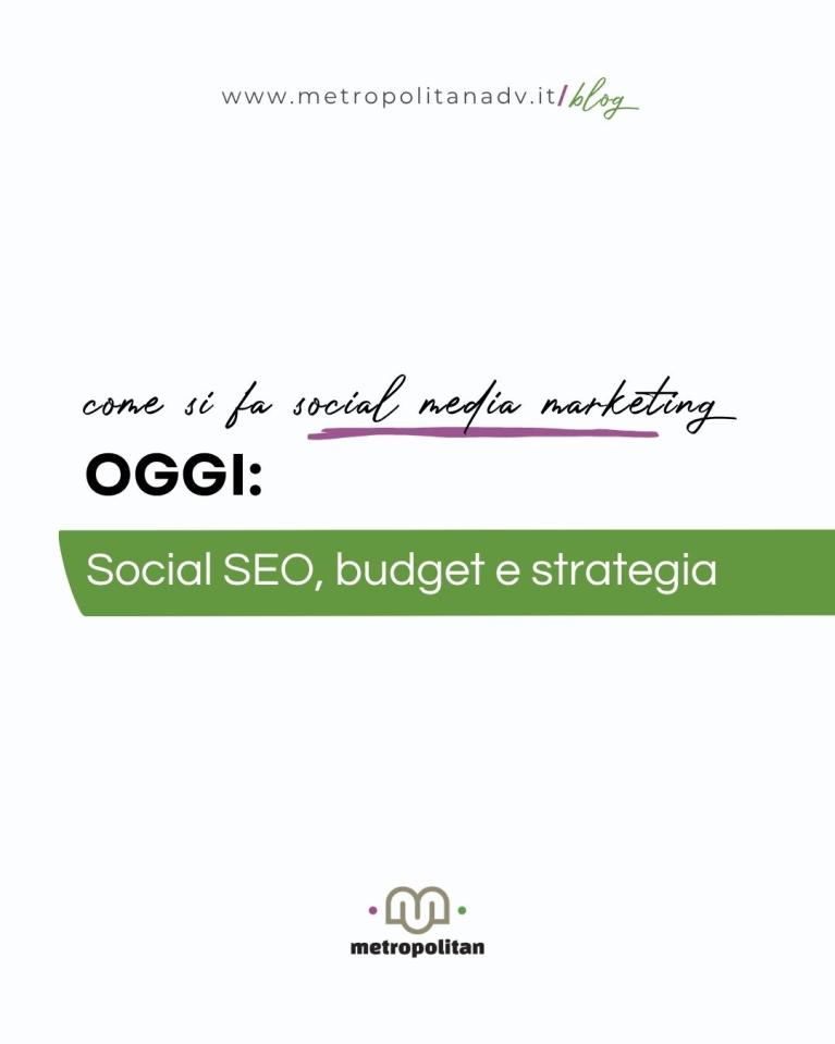 Metropolitan adv - Come si fa social media marketing oggi 